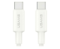 Kabel USB USAMS Kabel U90 60W USB-C do USB-C biały
